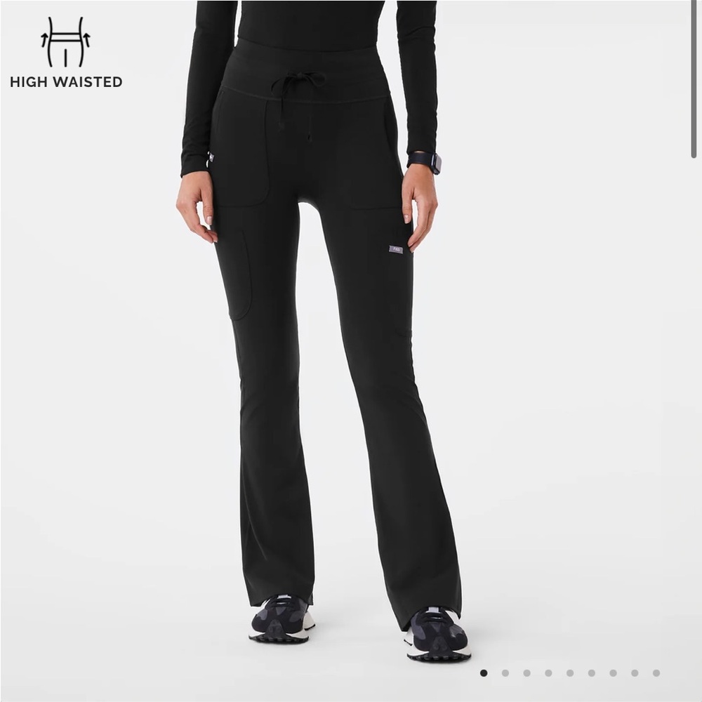 Figs high waisted Seville flare scrub leggings